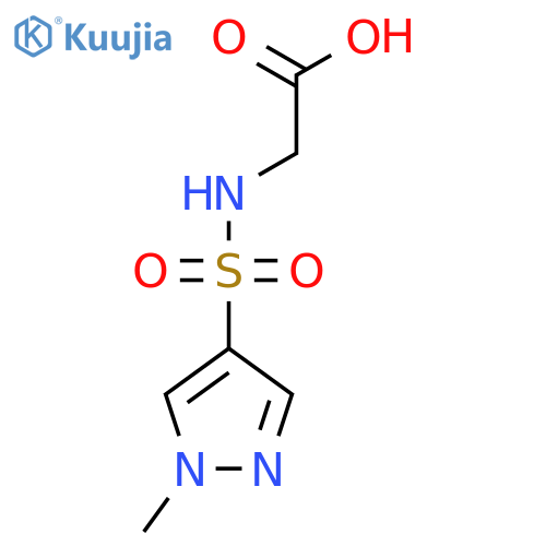 2-(1-methyl-1H-pyrazole-4-sulfonamido)acetic acid structure