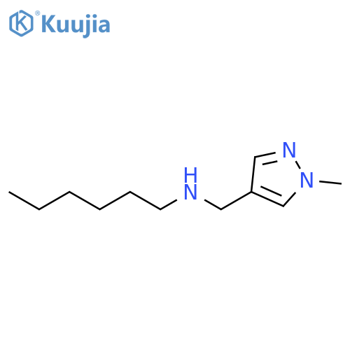 hexyl(1-methyl-1H-pyrazol-4-yl)methylamine structure