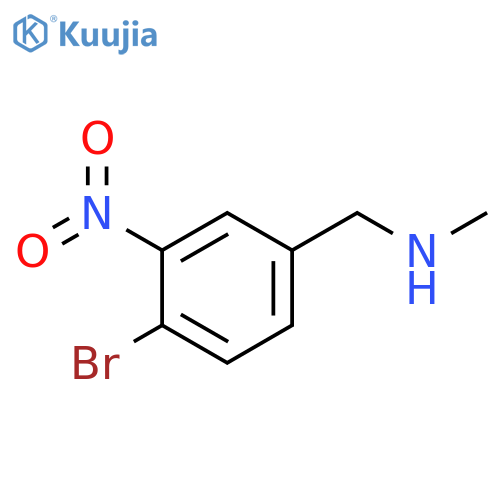(4-bromo-3-nitrophenyl)methyl(methyl)amine structure