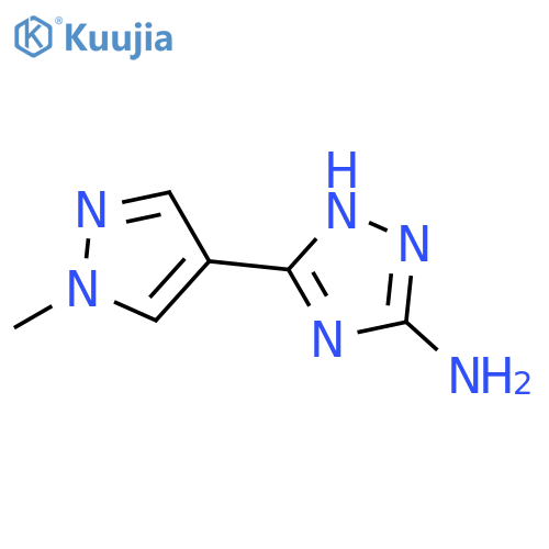 3-(1-Methyl-1h-pyrazol-4-yl)-1h-1,2,4-triazol-5-amine structure