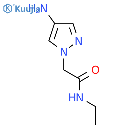 2-(4-amino-1H-pyrazol-1-yl)-N-ethylacetamide structure
