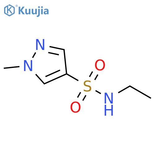 N-ethyl-1-methyl-1H-pyrazole-4-sulfonamide structure
