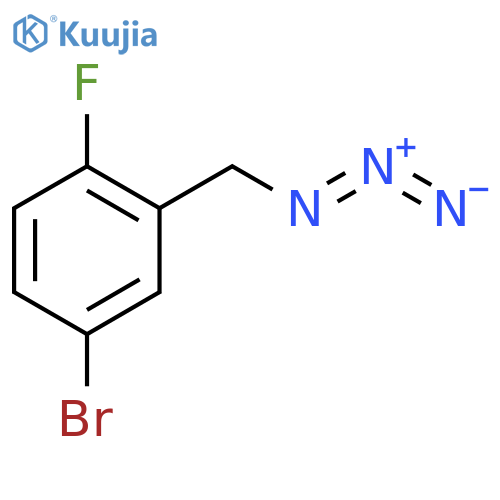 2-(azidomethyl)-4-bromo-1-fluorobenzene structure