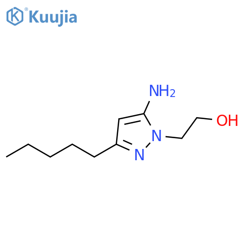 2-(5-amino-3-pentyl-1H-pyrazol-1-yl)ethan-1-ol structure