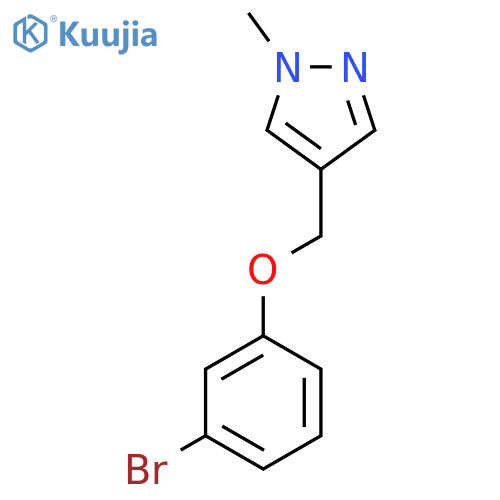 4-[(3-bromophenoxy)methyl]-1-methyl-1H-pyrazole structure