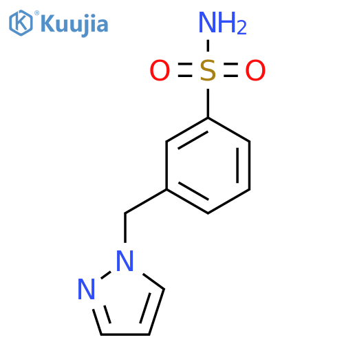 3-(1H-pyrazol-1-yl)methylbenzene-1-sulfonamide structure