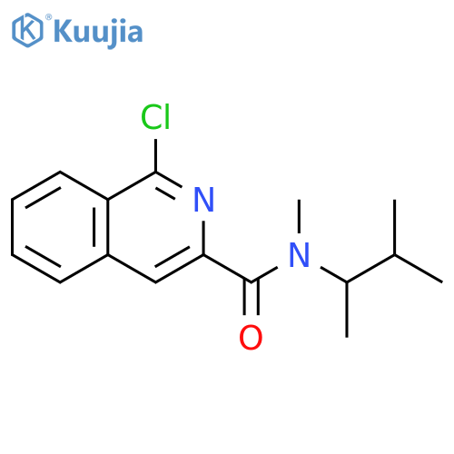 1-chloro-N-methyl-N-(3-methylbutan-2-yl)isoquinoline-3-carboxamide structure