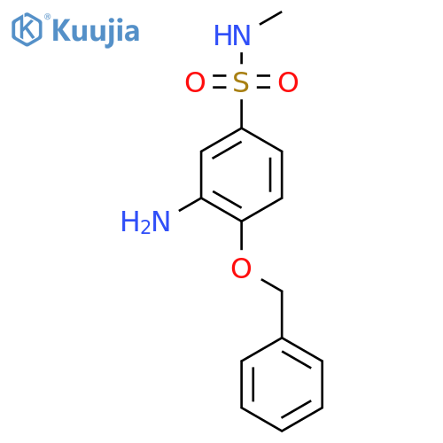 3-amino-4-(benzyloxy)-N-methylbenzene-1-sulfonamide structure