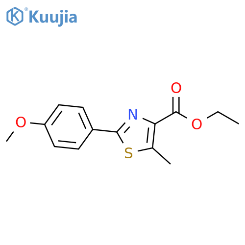 2-(4-Methoxyphenyl)-5-methylthiazole-4-carboxylic acid ethyl ester structure