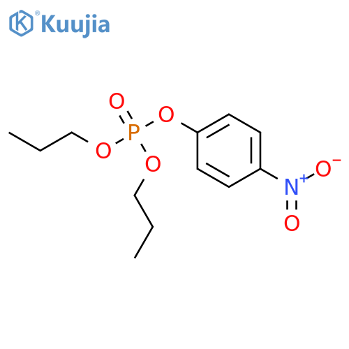 Phosphoric acid,4-nitrophenyl dipropyl ester structure
