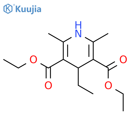 Diethyl 4-ethyl-2,6-dimethyl-1,4-dihydropyridine-3,5-dicarboxylate structure