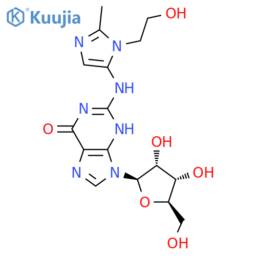 Guanosine,N-[1-(2-hydroxyethyl)-2-methyl-1H-imidazol-5-yl]- (9CI) structure
