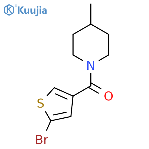 1-(5-Bromothiophene-3-carbonyl)-4-methylpiperidine structure