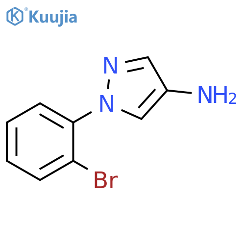 1-(2-bromophenyl)-1H-pyrazol-4-amine structure