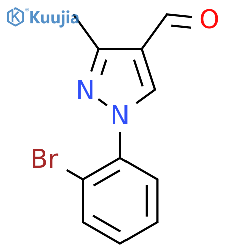 1-(2-Bromophenyl)-3-methyl-1H-pyrazole-4-carbaldehyde structure