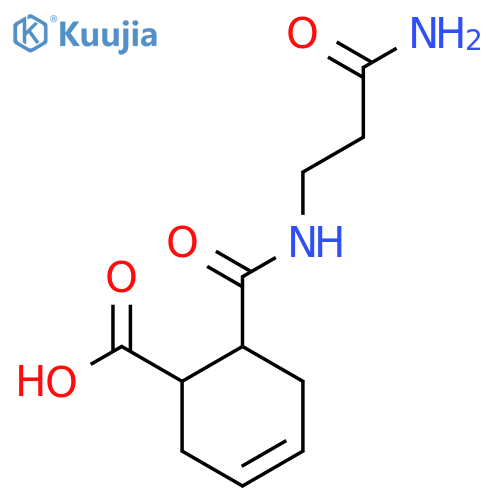 6-(2-Carbamoylethyl)carbamoylcyclohex-3-ene-1-carboxylic Acid structure