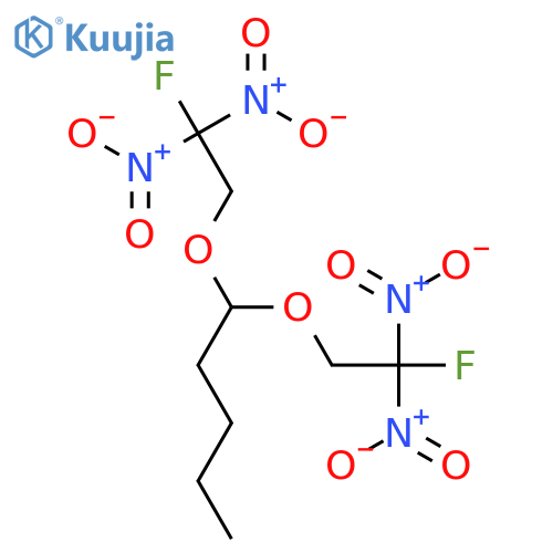 Pentane, bis(2-fluoro-2,2-dinitroethoxy)- structure