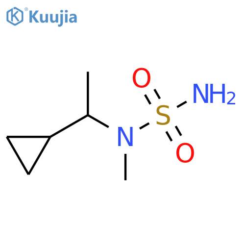 Sulfamide, N-(1-cyclopropylethyl)-N-methyl- structure
