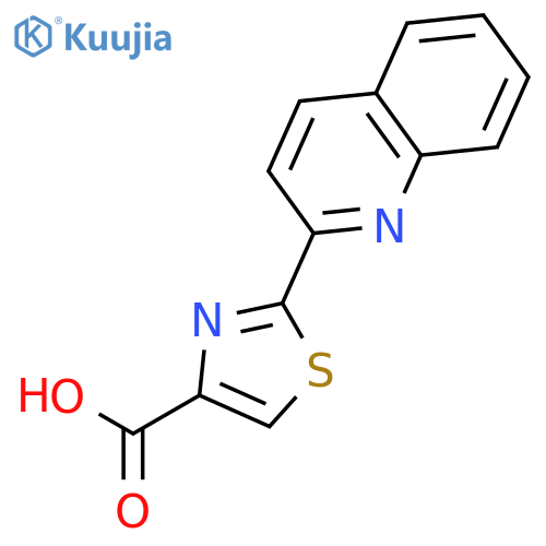 4-Thiazolecarboxylic acid, 2-(2-quinolinyl)- structure