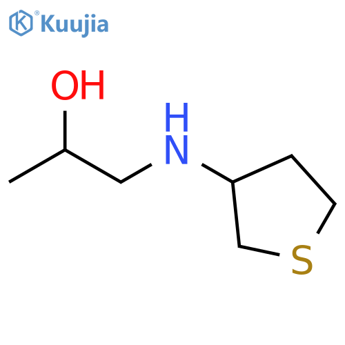 1-[(thiolan-3-yl)amino]propan-2-ol structure