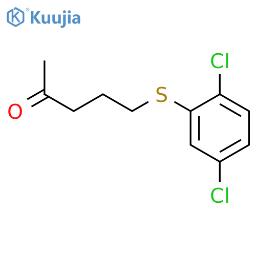 2-Pentanone, 5-[(2,5-dichlorophenyl)thio]- structure
