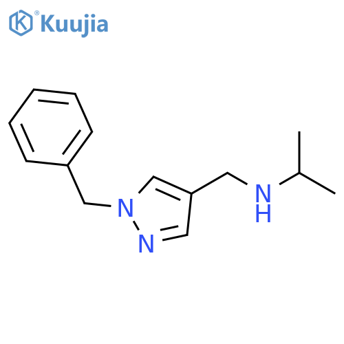 (1-Benzyl-1H-pyrazol-4-yl)methyl(propan-2-yl)amine structure