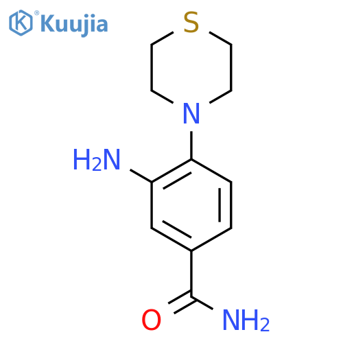 3-Amino-4-(thiomorpholin-4-yl)benzamide structure