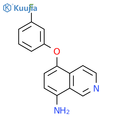 5-(3-Fluorophenoxy)isoquinolin-8-amine structure