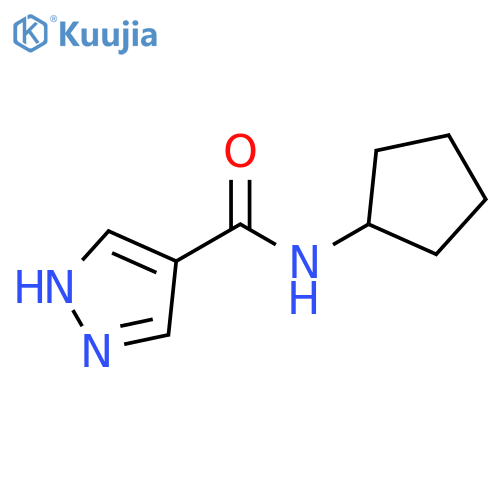 N-cyclopentyl-1H-pyrazole-4-carboxamide structure