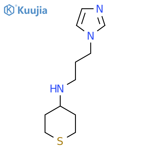 N-[3-(1H-Imidazol-1-yl)propyl]thian-4-amine structure