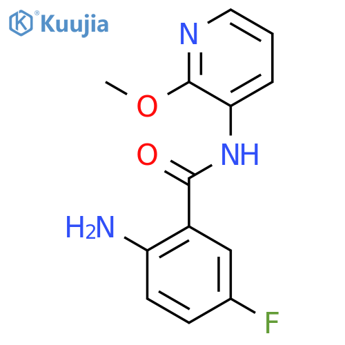 2-Amino-5-fluoro-N-(2-methoxypyridin-3-yl)benzamide structure