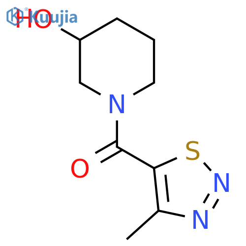 1-(4-Methyl-1,2,3-thiadiazole-5-carbonyl)piperidin-3-ol structure