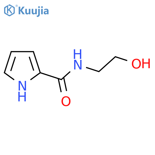 N-(2-hydroxyethyl)-1H-pyrrole-2-carboxamide structure