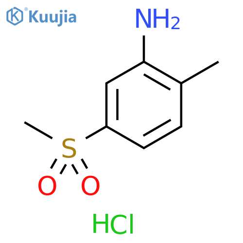 5-methanesulfonyl-2-methylaniline hydrochloride structure