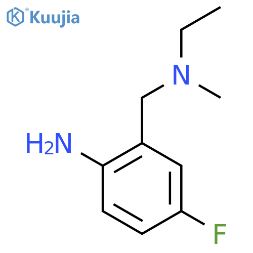 2-{Ethyl(methyl)aminomethyl}-4-fluoroaniline structure