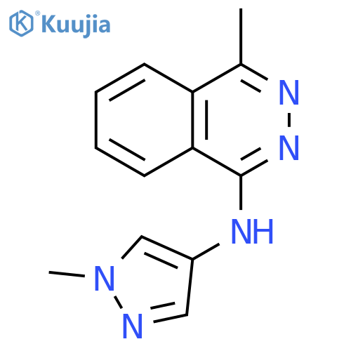 1-Phthalazinamine, 4-methyl-N-(1-methyl-1H-pyrazol-4-yl)- structure