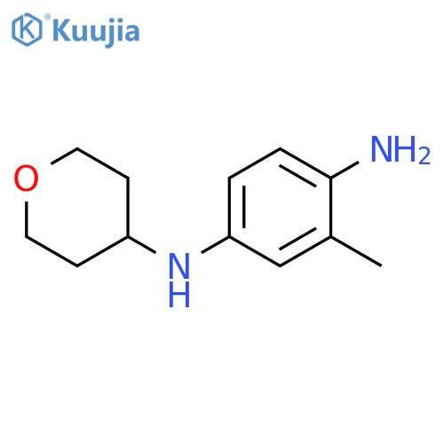 3-methyl-N1-(oxan-4-yl)benzene-1,4-diamine structure