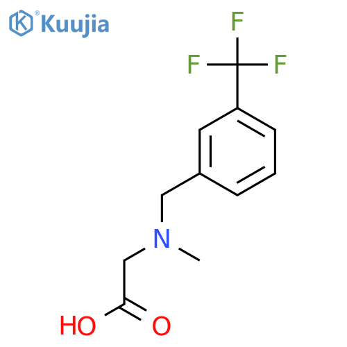 [Methyl-(3-trifluoromethyl-benzyl)-amino]-acetic acid structure