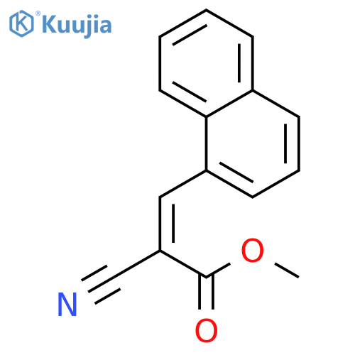 Methyl 2-cyano-3-(naphthalen-1-yl)acrylate structure