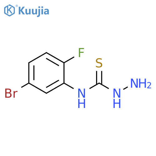 4-(5-Bromo-2-fluorophenyl)thiosemicarbazide structure