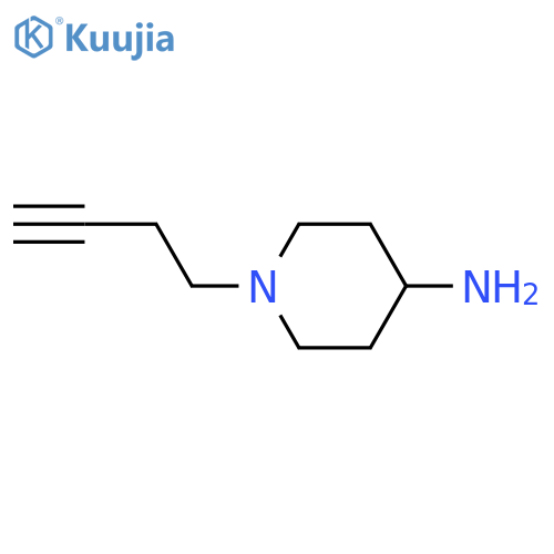 1-(But-3-yn-1-yl)piperidin-4-amine structure