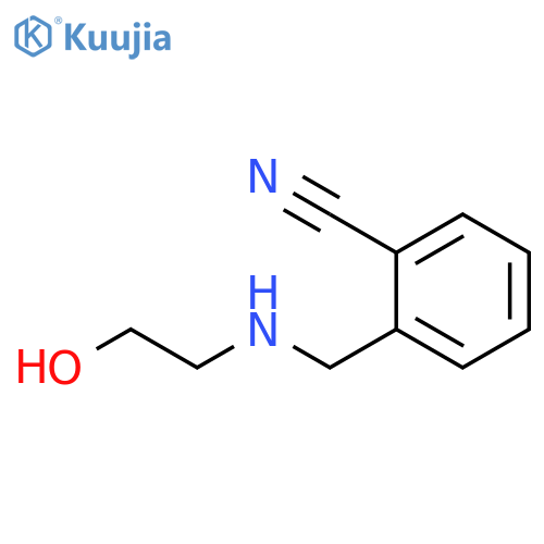 2-[(2-Hydroxy-ethylamino)-methyl]-benzonitrile structure