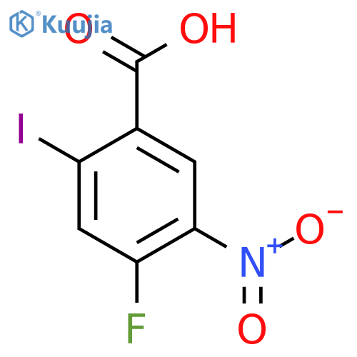 4-Fluoro-2-iodo-5-nitrobenzoic acid structure