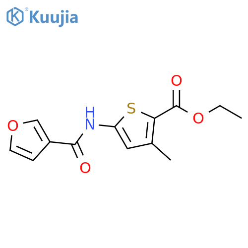 ethyl 5-(furan-3-amido)-3-methylthiophene-2-carboxylate structure