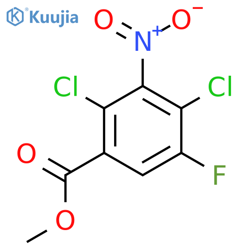 Methyl 2,4-dichloro-5-fluoro-3-nitrobenzoate structure