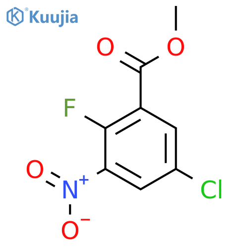 Methyl 5-chloro-2-fluoro-3-nitrobenzoate structure