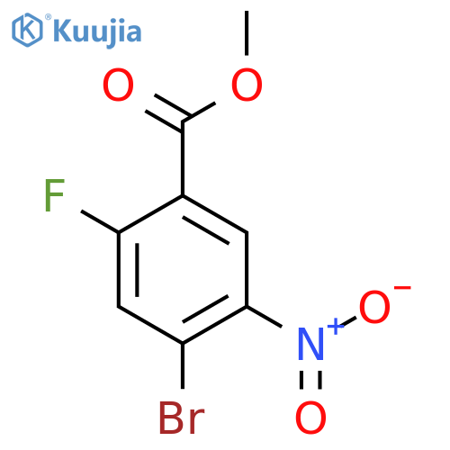 Methyl 4-bromo-2-fluoro-5-nitrobenzoate structure