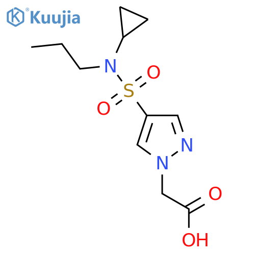 2-{4-Cyclopropyl(propyl)sulfamoyl-1H-pyrazol-1-yl}acetic Acid structure