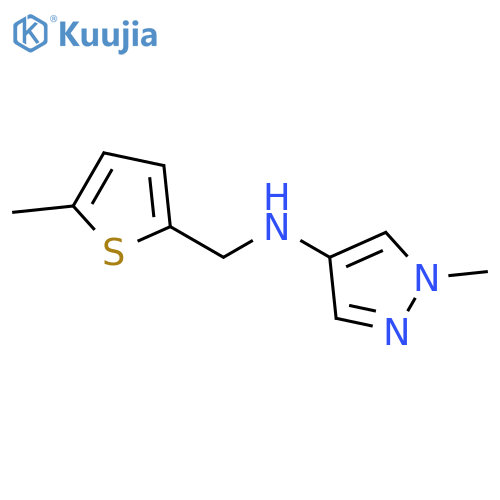 1-methyl-N-(5-methylthiophen-2-yl)methyl-1H-pyrazol-4-amine structure