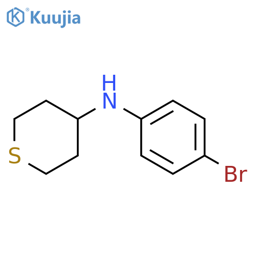 N-(4-bromophenyl)thian-4-amine structure